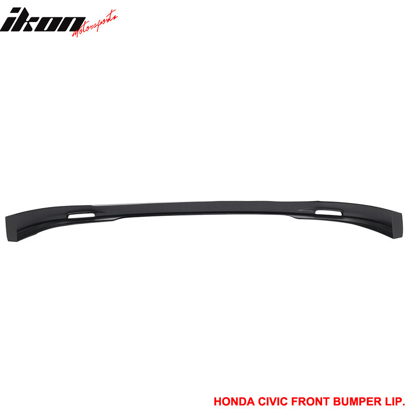 Fits 01-03 Honda Civic 2/4Dr Mugen Style PP Front Bumper Lip Spoiler Unpainted