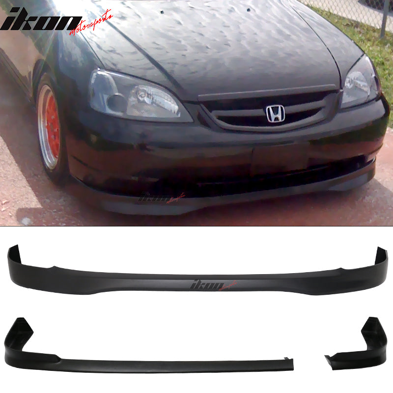 2001-2003 Honda Civic EM2 2DR TR Front + NEW TR Rear Bumper Lip