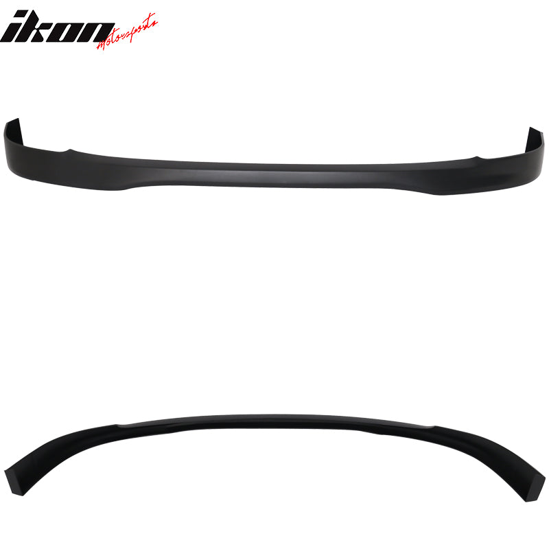 Front Bumper Lip Compatible With 2001-2003 Honda Civic 2 & 4 Door Coupe & Sedan, T-R Style PP Unpainted Black Front Lip Spoiler Spiltter by IKON MOTORSPORTS, 2002