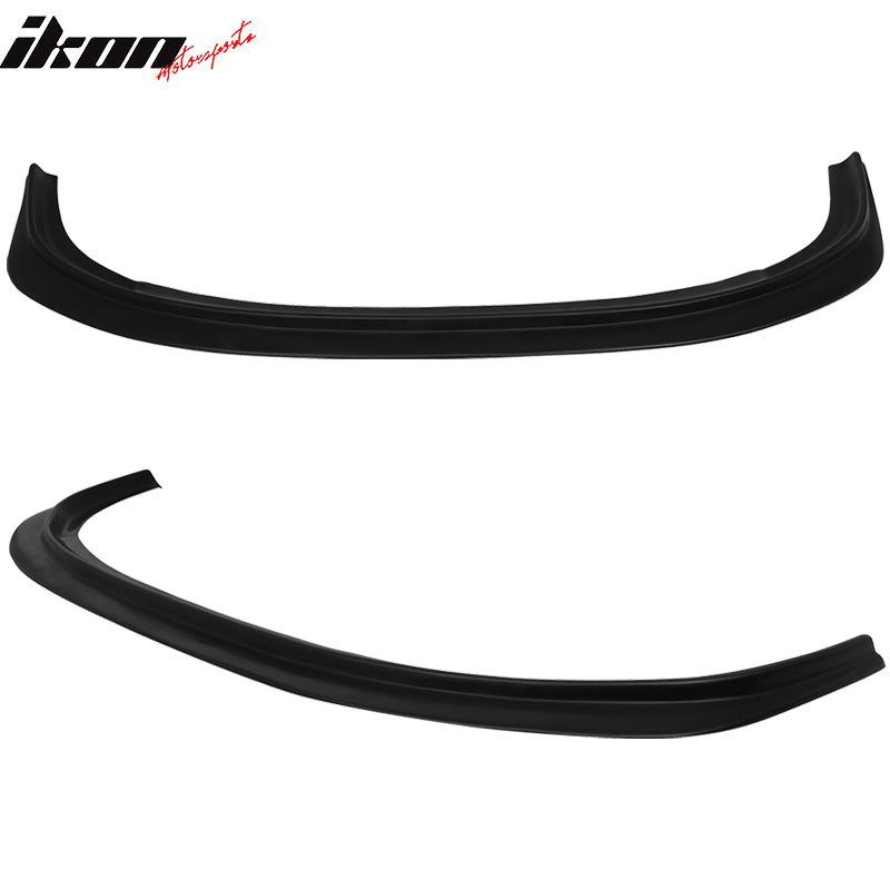 Front Lip Compatible With 2006-2008 Honda Civic Sedan, Ikon DP Style Unpainted Black Polyurethane (PU) Spoiler Splitter Valance Chin Bodykit by IKON MOTORSPORTS, 2007