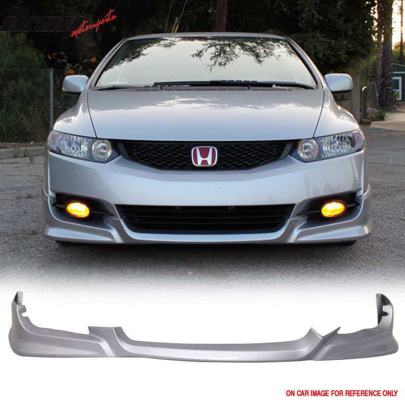 Fits 09-11 Honda Civic 2Dr Coupe HFP HF-P Style Front Bumper Lip - PU