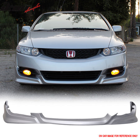 Fits 09-11 Honda Civic 2Dr Coupe HFP HF-P Style Front Bumper Lip - PU