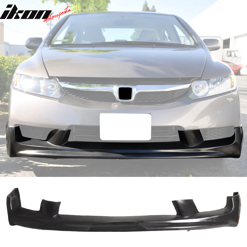 2009-2011 Honda Civic 4Dr Sedan Mugen Front Bumper Lip Spoiler PU