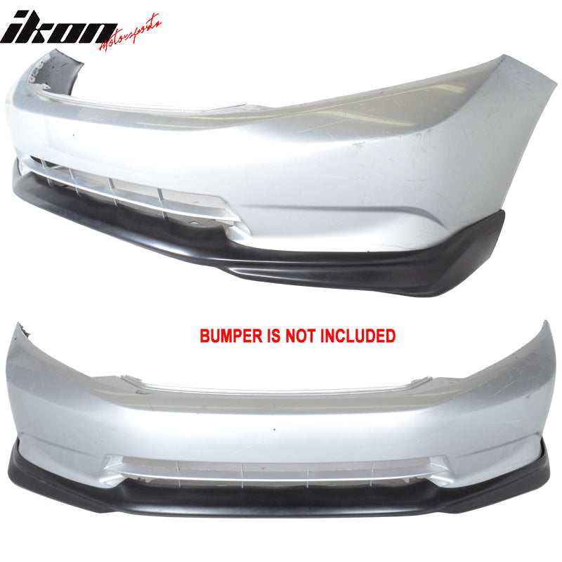 Fits 12 Honda Civic 4Dr Sedan USDM MD Style Front Bumper Lip - PU