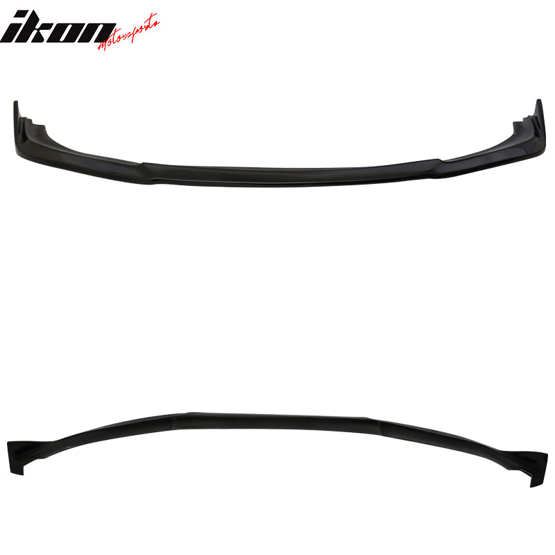 Fit 16-18 Honda Civic CS Style Front Bumper Lip PU Painted #NH731P Crystal Black