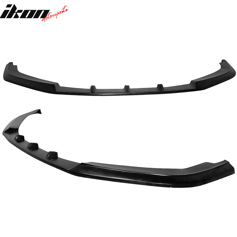 Fits 16-18 Honda Civic Coupe Sedan IKON V3 Style Front Bumper Lip Spoiler - PU