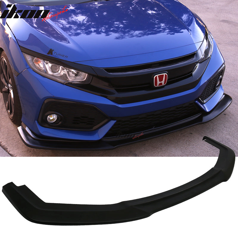 2017-2021 Honda Civic Hatchback 4Dr Sport GT Style Front Bumper Lip PU