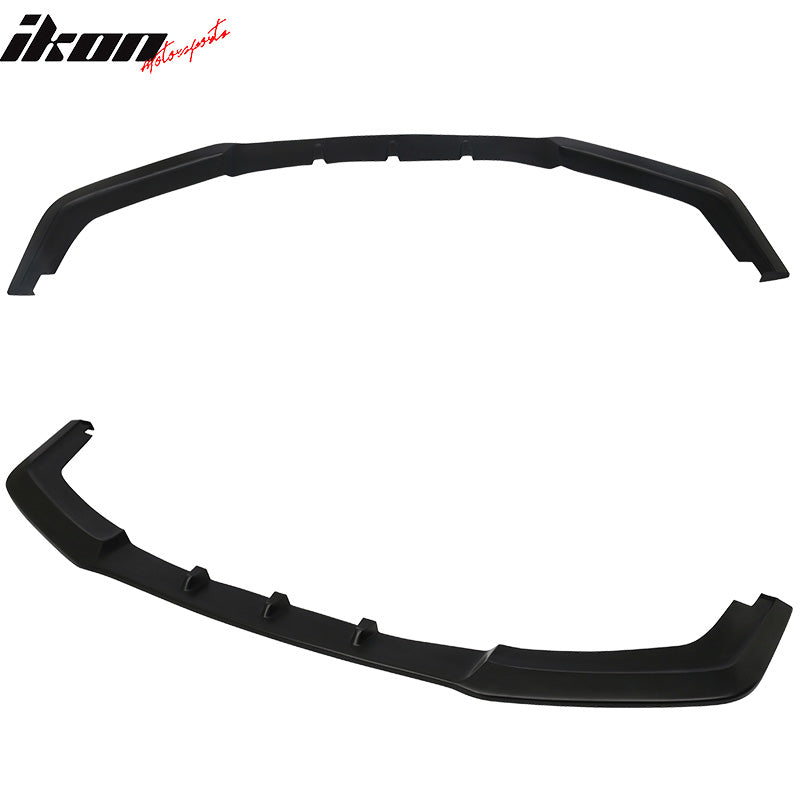 Fits 17-21 Honda Civic Sport Hatchback V3 Style 1PC Front Bumper Lip Spoiler PU