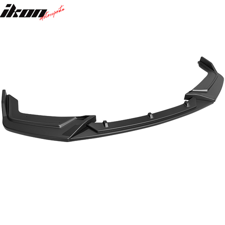 IKON MOTORSPORTS, Front Bumper Lip Compatible with 2017-2021 Honda Civic Hatchback & Si, PP Front Add On Lip Under Chin Spoiler