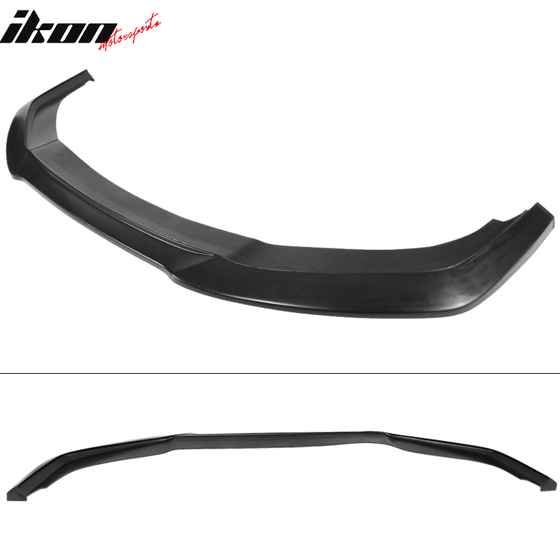 Fits 17-21 Honda Civic Si 4DR Hatchback GT Style Front Bumper Lip Black 1PC PU