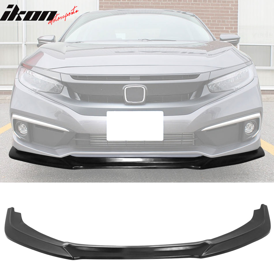 2019-2021 Honda Civic GT Style Unpainted Front Bumper Lip Spoiler PU