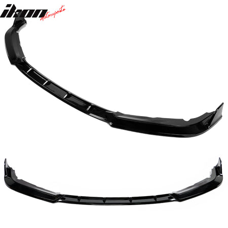 IKON MOTORSPORTS Front Bumper Lip Compatible With 2019-2021 Honda Civic, IKON Style Air Dam Chin Spoiler