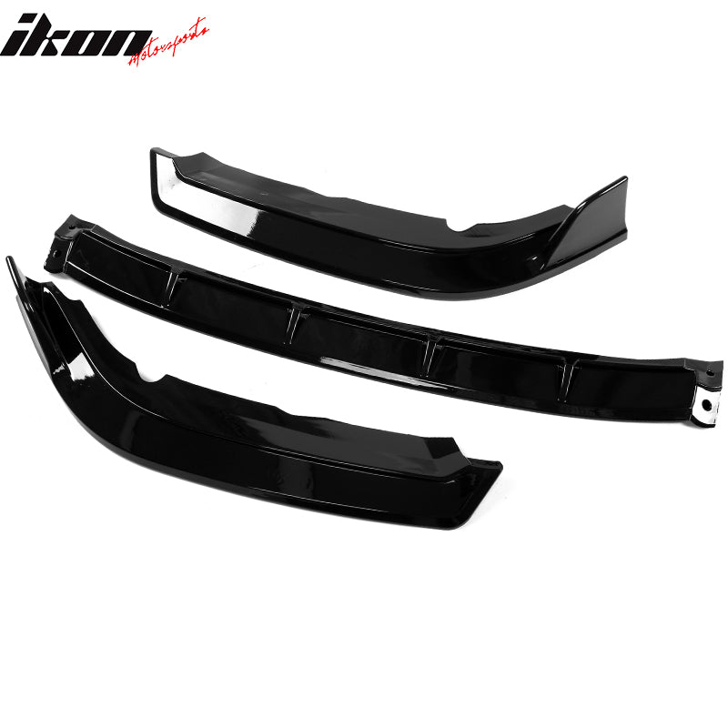 IKON MOTORSPORTS Front Bumper Lip Compatible With 2019-2021 Honda Civic, IKON Style Air Dam Chin Spoiler