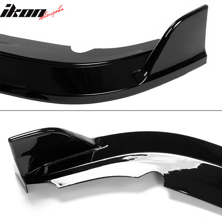 IKON MOTORSPORTS Front Bumper Lip Compatible With 2019-2021 Honda Civic, IKON Style Air Dam Chin Spoiler