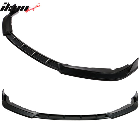 IKON MOTORSPORTS Front Bumper Lip Compatible With 2019-2021 Honda Civic, IKON Style Air Dam Chin Spoiler