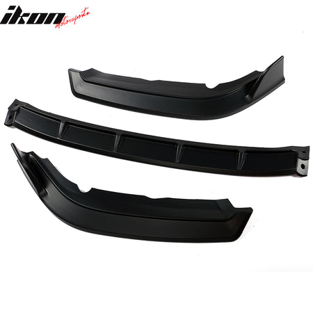 IKON MOTORSPORTS Front Bumper Lip Compatible With 2019-2021 Honda Civic, IKON Style Air Dam Chin Spoiler