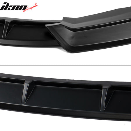 IKON MOTORSPORTS Front Bumper Lip Compatible With 2019-2021 Honda Civic, IKON Style Air Dam Chin Spoiler