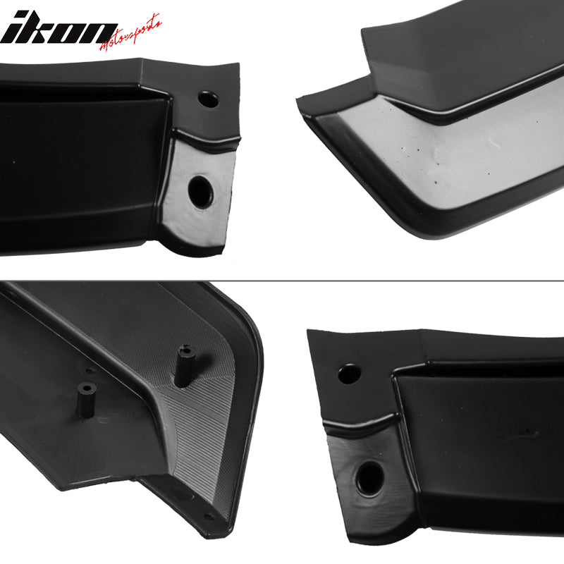 IKON MOTORSPORTS Front Bumper Lip Compatible With 2019-2021 Honda Civic, IKON Style Air Dam Chin Spoiler