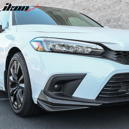 For 22-24 Honda Civic HPD Style Side Front Bumper Splitters Painted Color