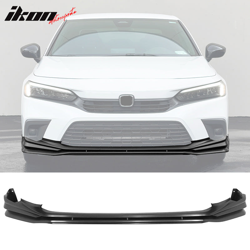 Fits 22-24 Honda Civic Front Bumper Lip Spoiler Lower Splitter PP Painted