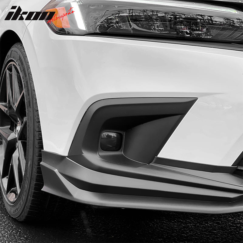 Fits 22-24 Honda Civic Front Bumper Lip Spoiler Lower Splitter PP Painted