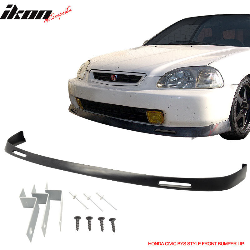 1996-1998 Honda Civic EK BYS Style Unpainted Front Bumper Lip PU