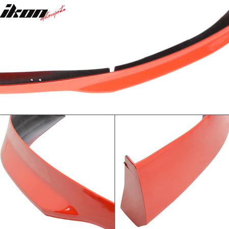 Fits 96-98 Honda Civic TR Style Front Bumper Lip Spoiler Splitter PU Painted Red