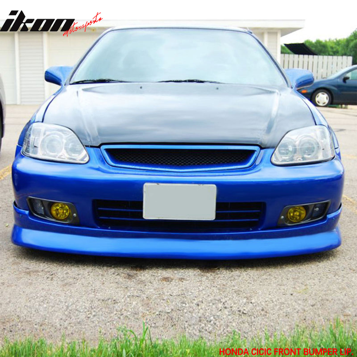 For 99-00 Honda Civic EK CS Style Front Bumper Lip Spoiler Splitter Unpainted PU