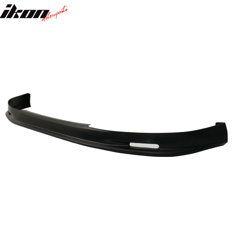 Fits 99-00 Honda Civic Mugen Style Front Bumper Lip PP + 4PCS Slim Window Visors