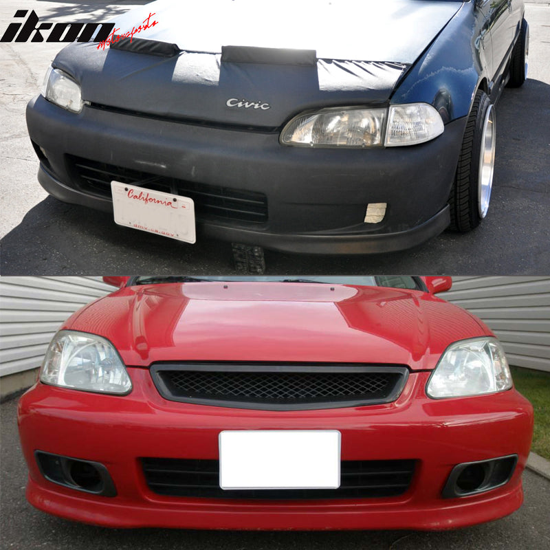 Fits 99-00 Honda Civic Front Bumper Lip Spoiler Splitter