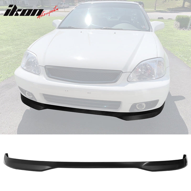 1999-2000 Honda Civic EK TR Style Type R Black Front Bumper Lip PP