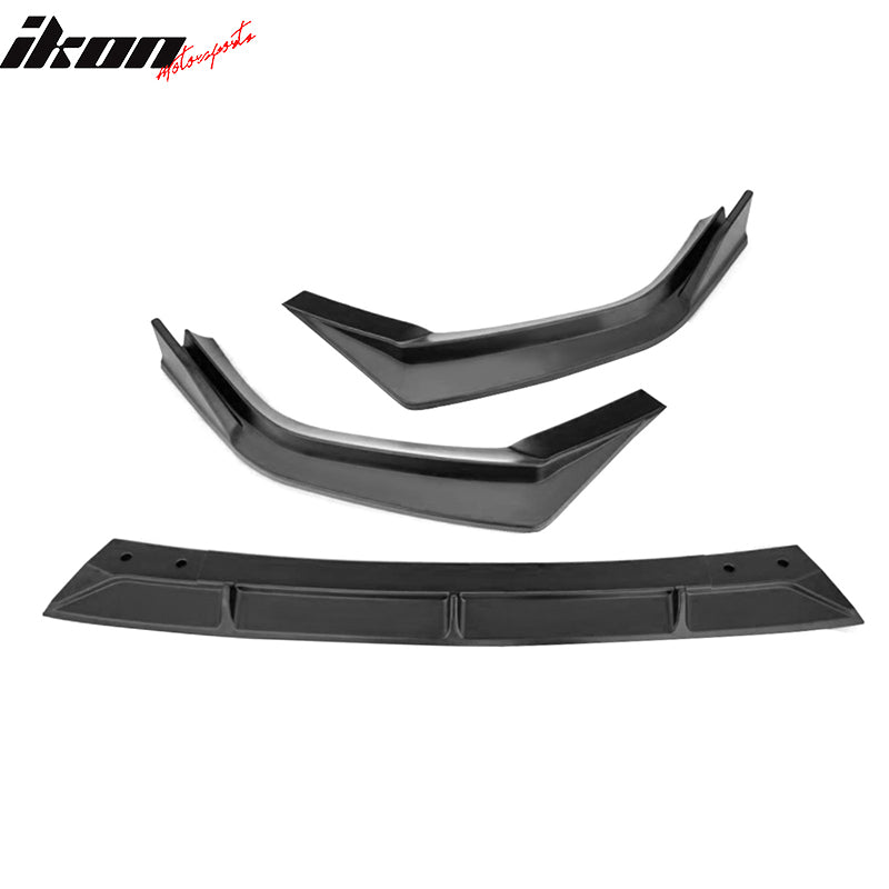 IKON MOTORSPORTS, Front Bumper Lip Compatible With 2023-2024 CR-V EX EX-L Only, Spoiler Splitter Valance Fascia Cover Guard