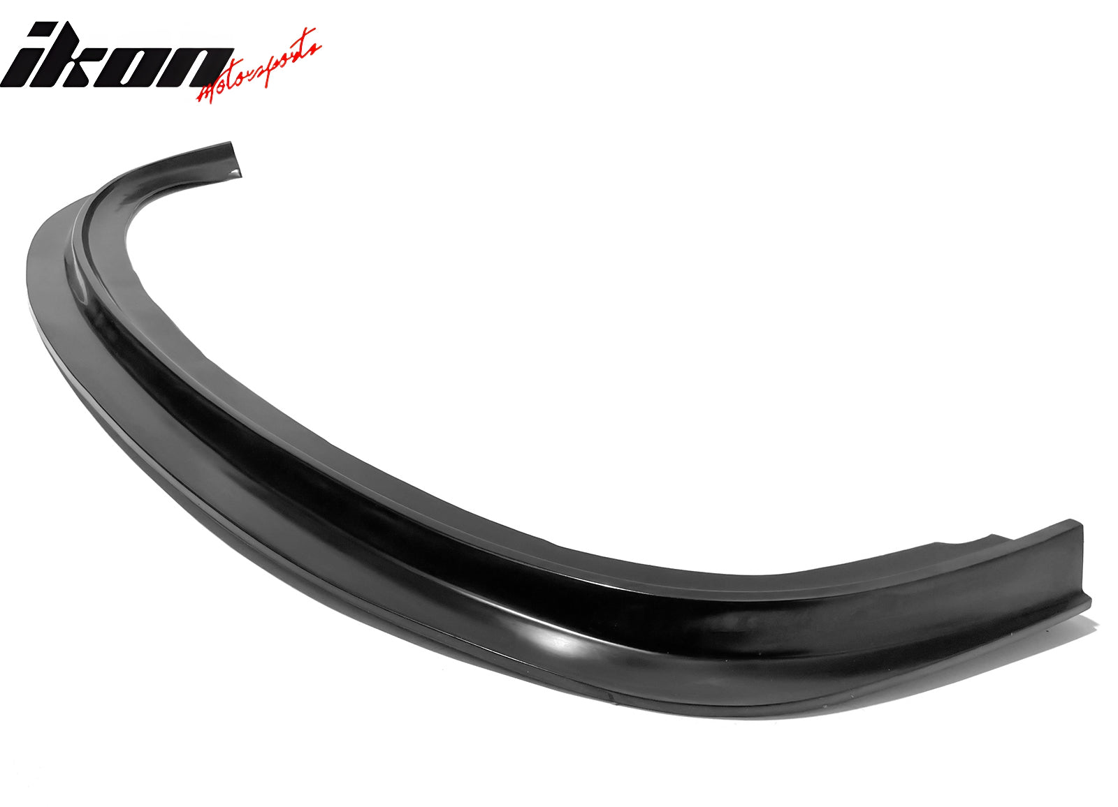 IKON MOTORSPORTS Front Bumper Lip, Compatible with 2001-2003 Honda Civic, MDA Style Unpainted Black PU Polyurethane Air Dam Chin Spoiler Protector Splitter