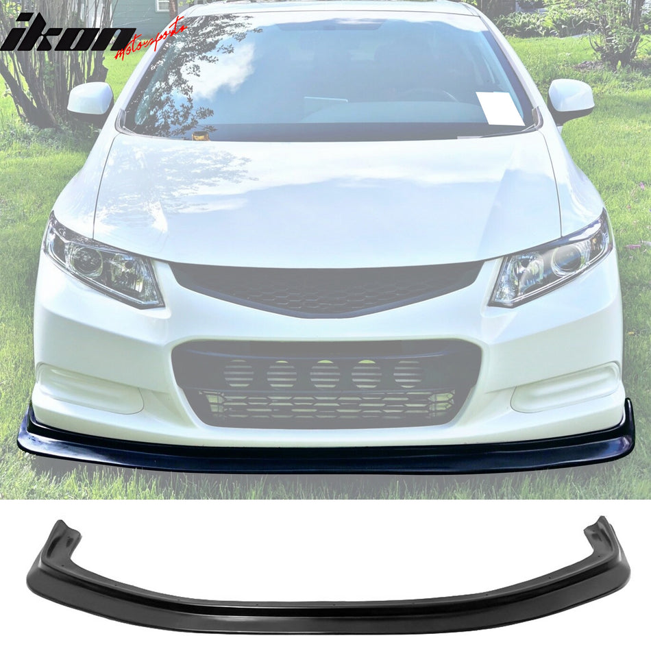 2012-2013 Honda Civic Coupe 2-Door MDA Style Front Bumper Lip Guard PU