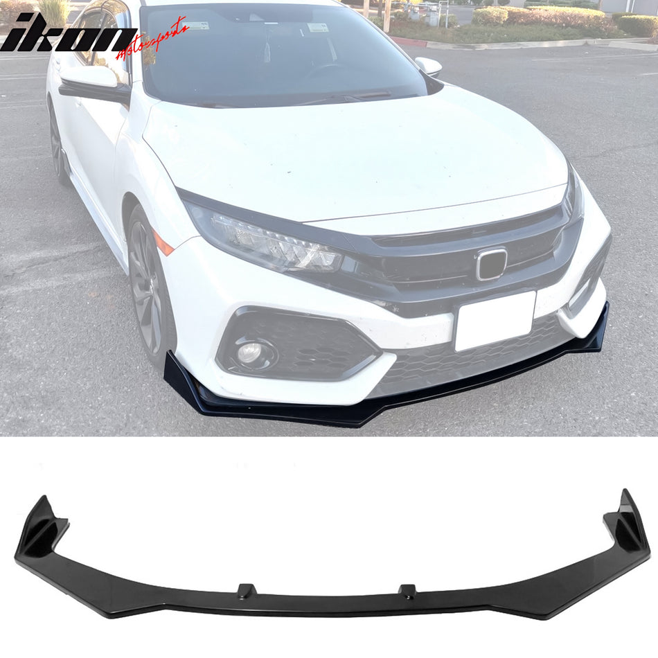 2017-2021 Honda Civic Si & Hatchback CS Style Front Bumper Lip Kit PU