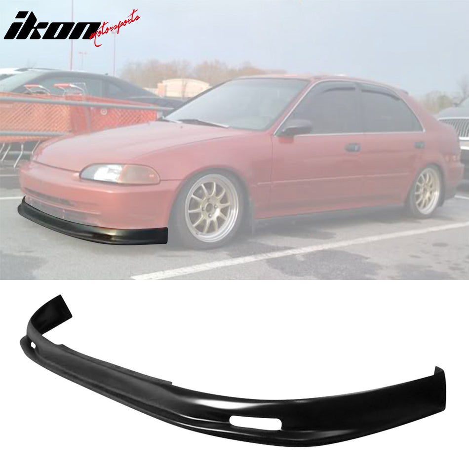 1992-1995 Honda Civic Sedan 4-Door Unpainted Front Lip Splitter PU