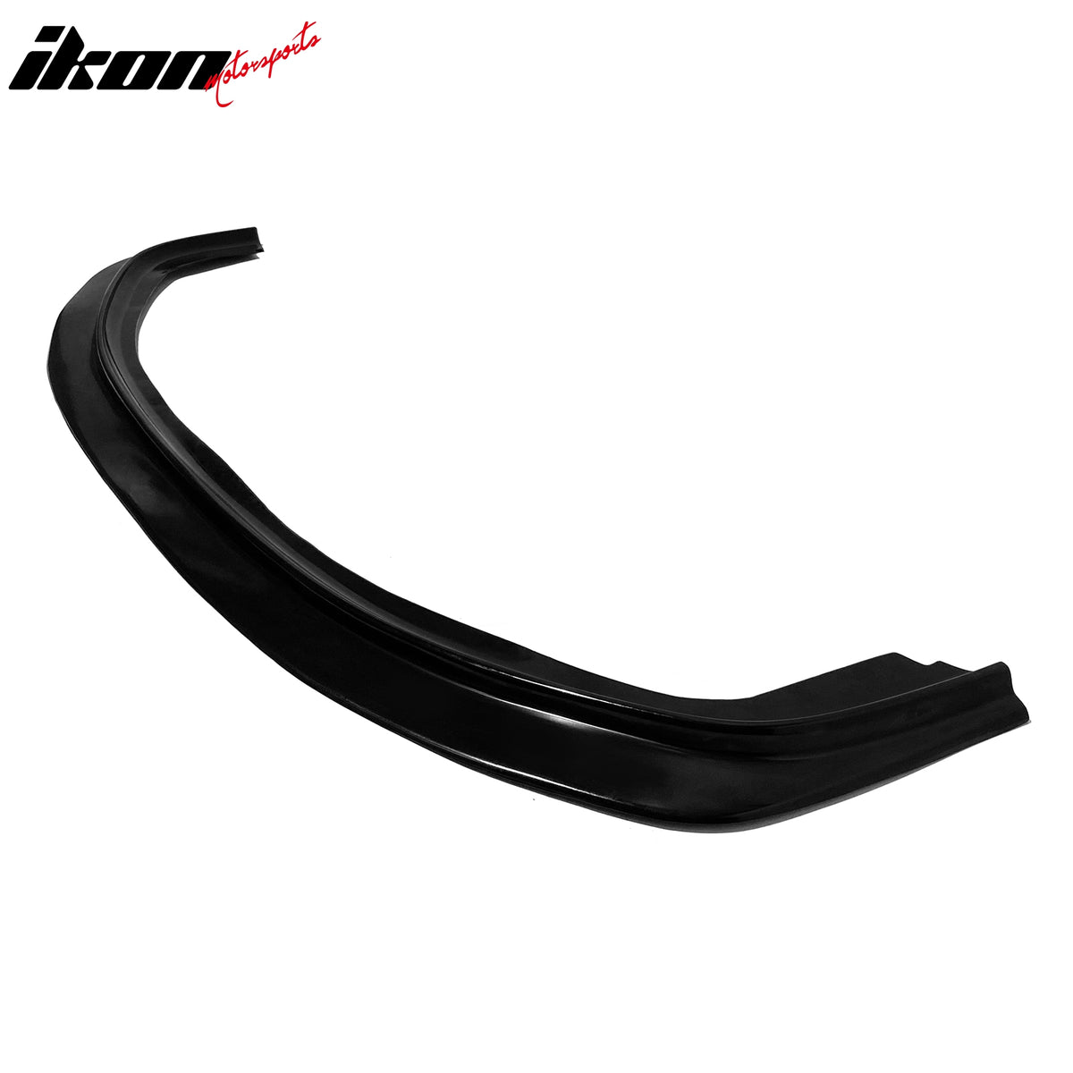 IKON MOTORSPORTS Front Bumper Lip, Compatible with 1996-1998 Honda Civic, DP Style Unpainted Black PU Polyurethane Air Dam Chin Spoiler Protector Splitter