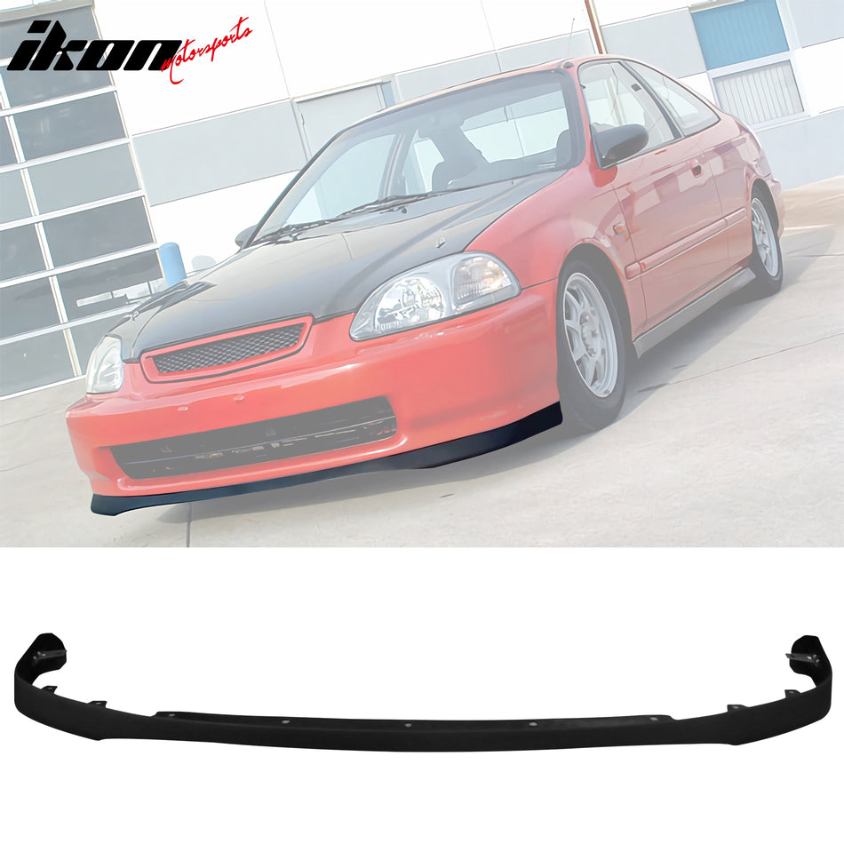 1996-1998 Honda Civic Unpainted Front Lip Splitter Spoiler Kit PU