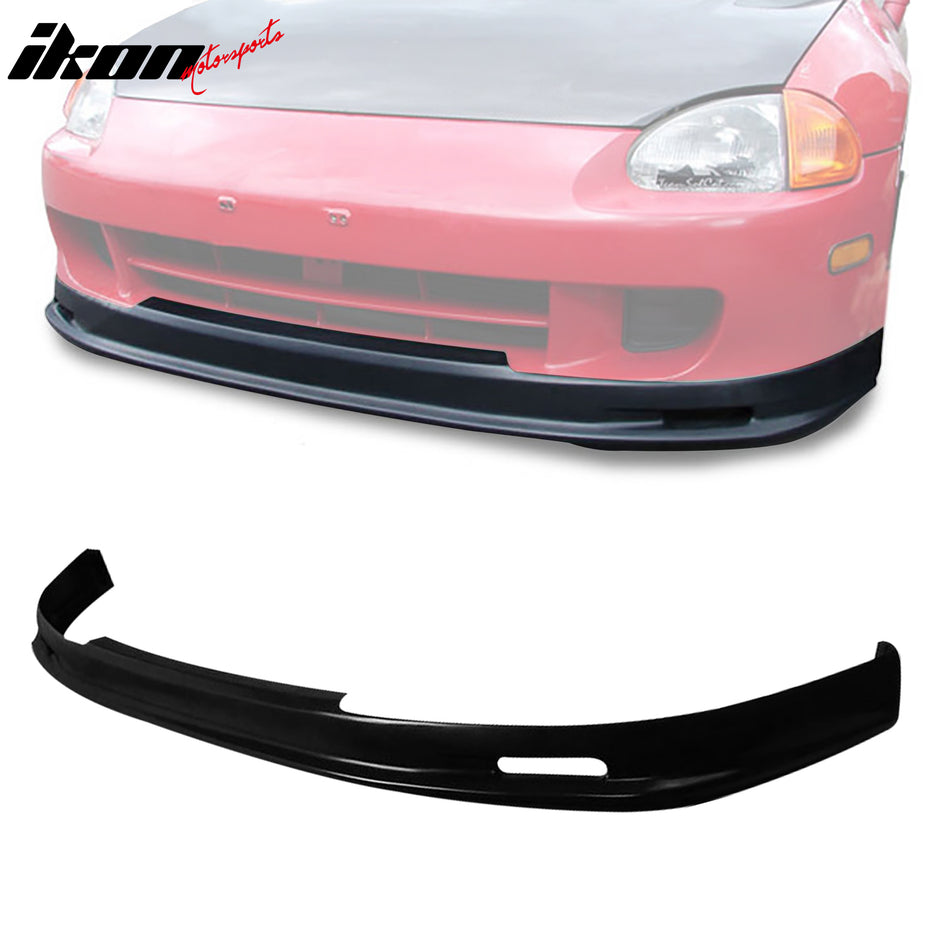 1993-1997 Honda Civic del Sol Mugen Style Unpainted Front Bumper Lip