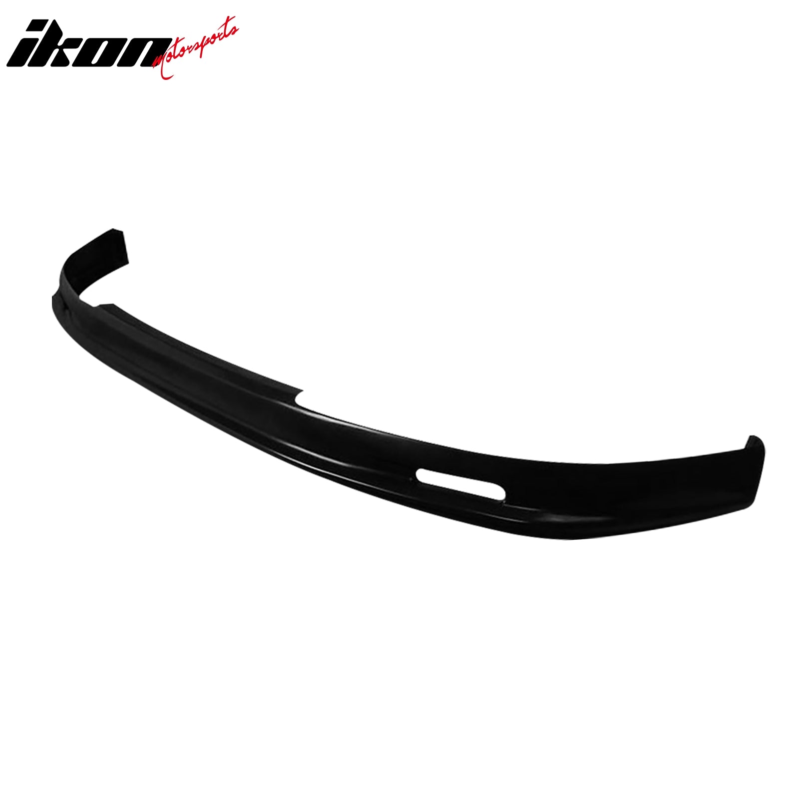 IKON MOTORSPORTS Front Bumper Lip, Compatible with 1993-1997 Honda Civic del Sol, Mugen Style Unpainted Black PU Polyurethane Air Dam Chin Spoiler Protector Splitter