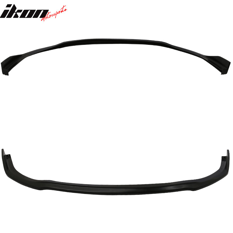 Front Bumper Lip Spoiler Compatible With 2009-2011 Honda Fit, CS Style Black PU Lip Spoiler Bodykit Splitter Diffuser Air Dam Chin Diffuser by IKON MOTORSPORTS, 2010