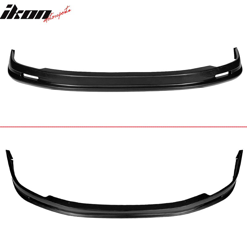 IKON MOTORSPORTS, Front Bumper Lip Compatible With 1992-1996 Honda Prelude Coupe 2-Door, Mug Style Front Bumper Lip Spoiler Splitter Bodykit Valance Chin Lip