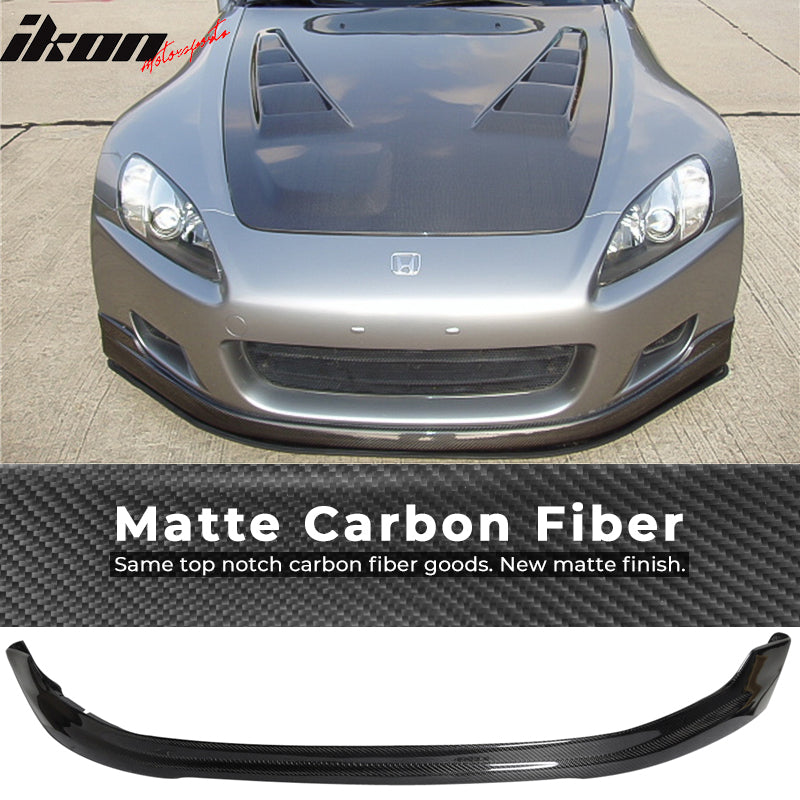 2000-2003 Honda S2000 AP1 T-R Front Bumper Lip Matte Carbon Fiber