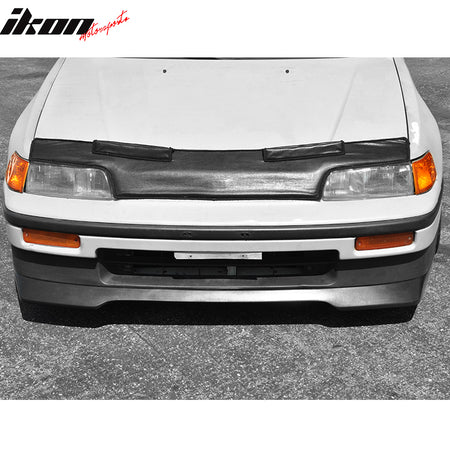 Fits 88-91 Honda CRX IKON Evo Style Front Bumper Lip Spoiler Chin Unpainted PU