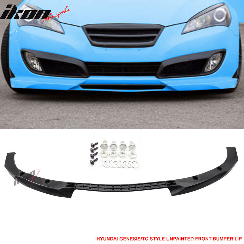 2010-2012 Hyundai Genesis Coupe Type C Unpainted Front Bumper Lip PU