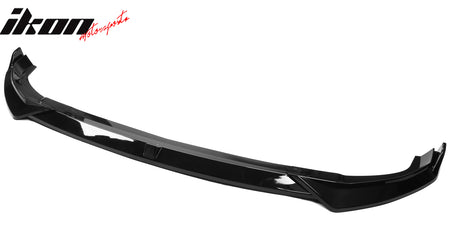 IKON MOTORSPORTS, Front Bumper Lip Compatible With 2022-2024 Hyundai Ioniq 5, IKON Style Black PP Lower Spoiler Guard