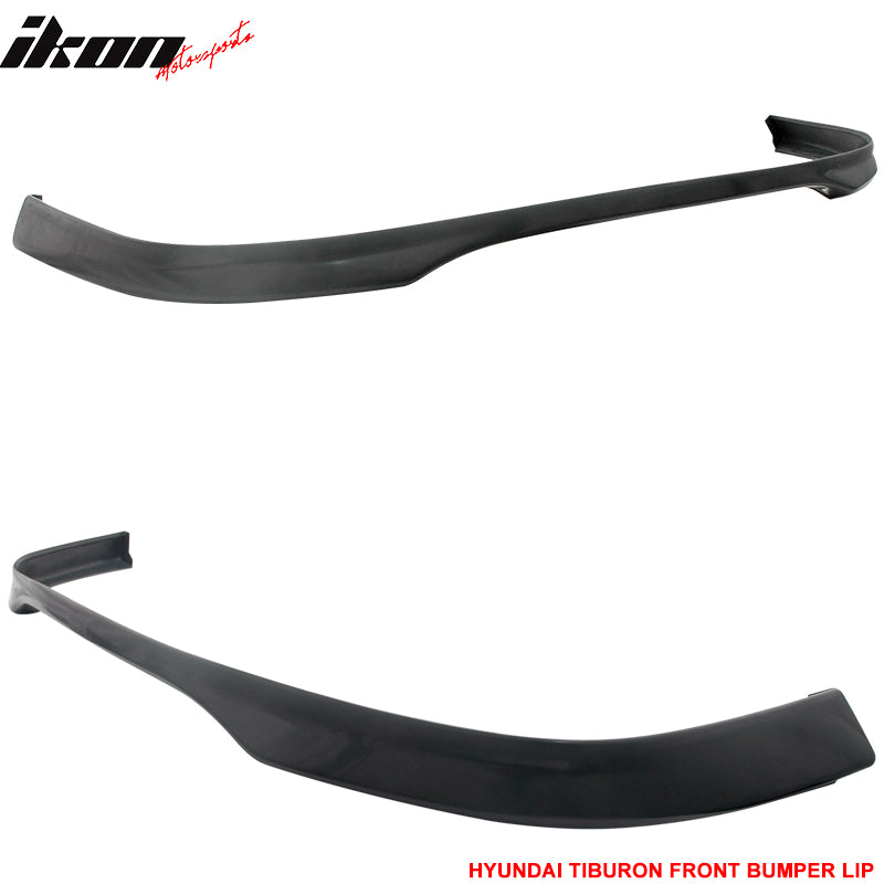 Fits 03-04 Tiburon Coupe 2Dr BLK Front Bumper Lip Spoiler PU