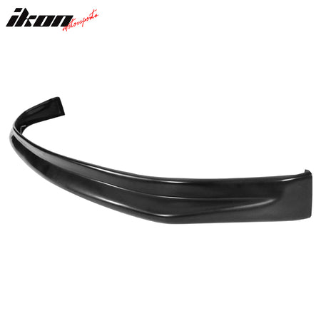 IKON MOTORSPORTS Front Bumper Lip & Winglets Compatible With 2003-2006 Infiniti G35, N1 Style Poly Urethane PU Guard Protection Finisher Under Chin Spoiler