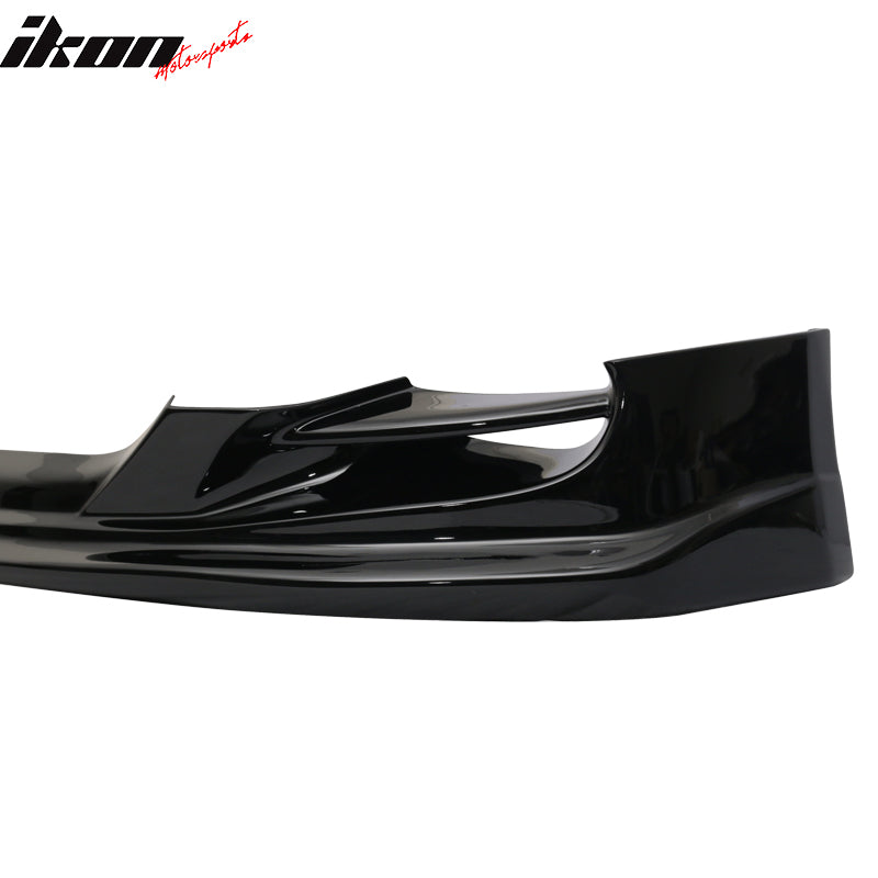 For 08-14 Infiniti G37 Coupe TS Style Front Bumper Lip Painted KH3 Black Spoiler