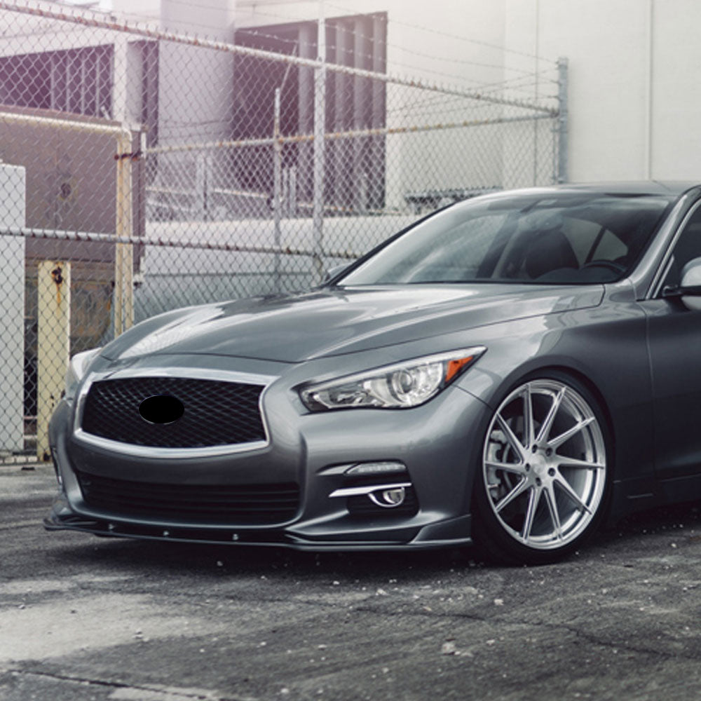 Fit 14-17 Infiniti Q50 Base Model Front Bumper Lip ABS